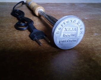 Custom Logo Branding heating Iron Made from Aluminum or Brass