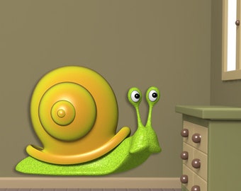 Wall decals snail A108 - Stickers escargot A108