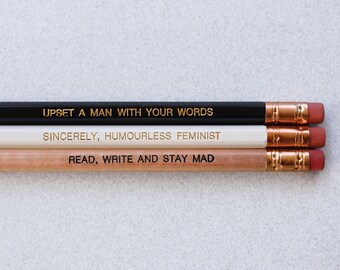 Exhausted Feminist Pencils - Set of 3