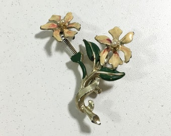 Hand painted brooch