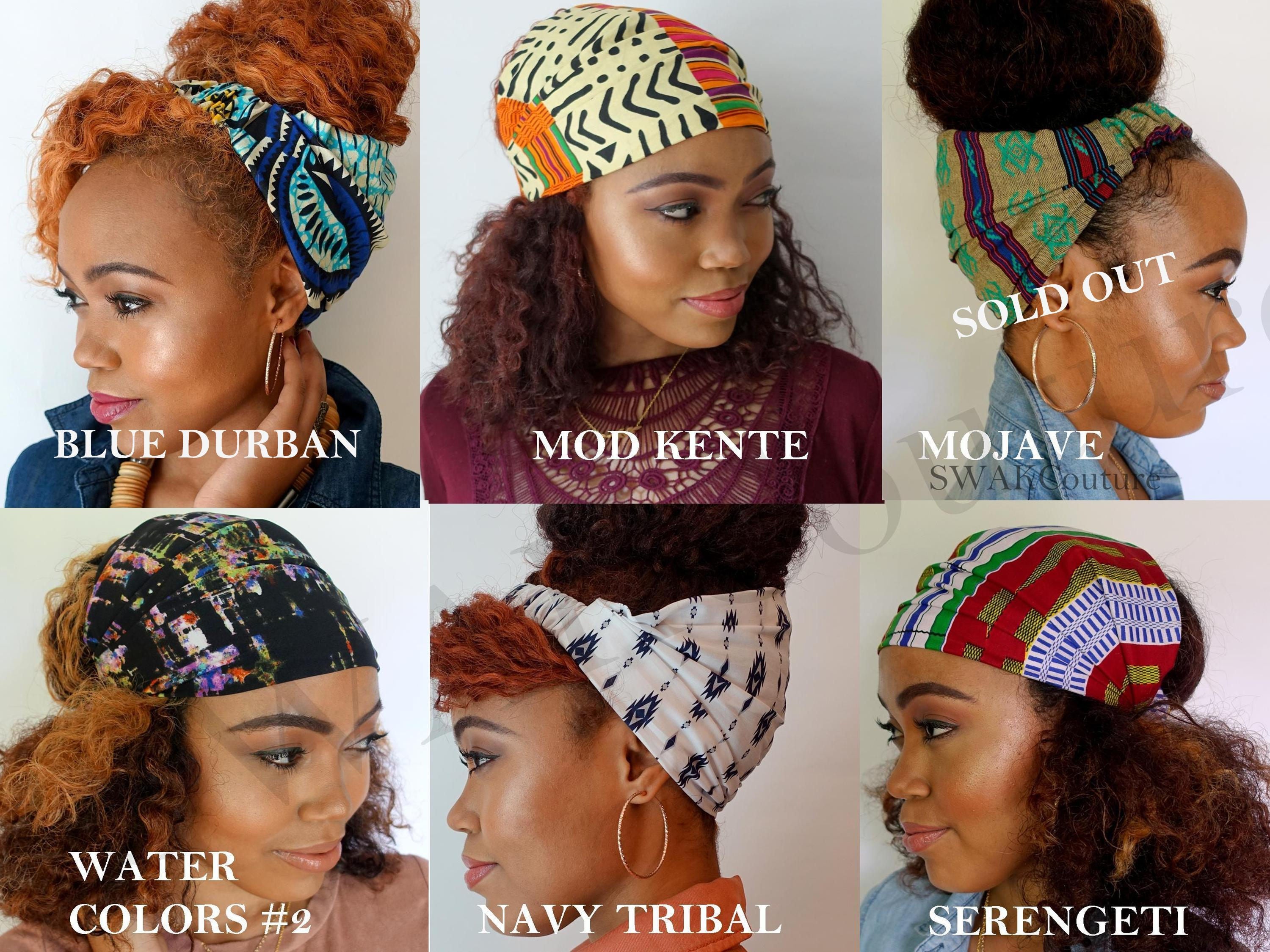 Satin Lined Headband Wrap Head Wrap Pineapple Bun Wrap Ankara