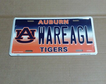 Auburn Tigers License Plate