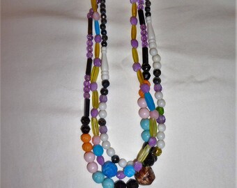 Twilight and Dusk - Vintage Plastic Mardi Gras Beads - Lot I