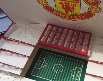 Manchester United 3D pop-up stadium greeting card
