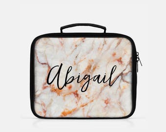 Marble Lunch Box, Custom Lunch Box, Personalized Lunch Box, Lunch Box Marble, Lunch Bag Insulated, Reusable Lunch Box