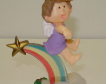 HTF 1983 Rainbow Angel Hallmark Ornament FREE ShiP USA