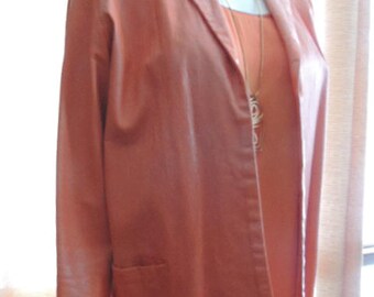 1950s Vintage Wilson’s House of Suede Beverly Hills Tangerine Jacket