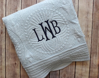 Monogrammed Baby Quilt, Personalized Baby Blanket, Personalized Baby Quilt, Monogrammed Baby Blanket, New Baby, Baby Boy Quilt, Blanket