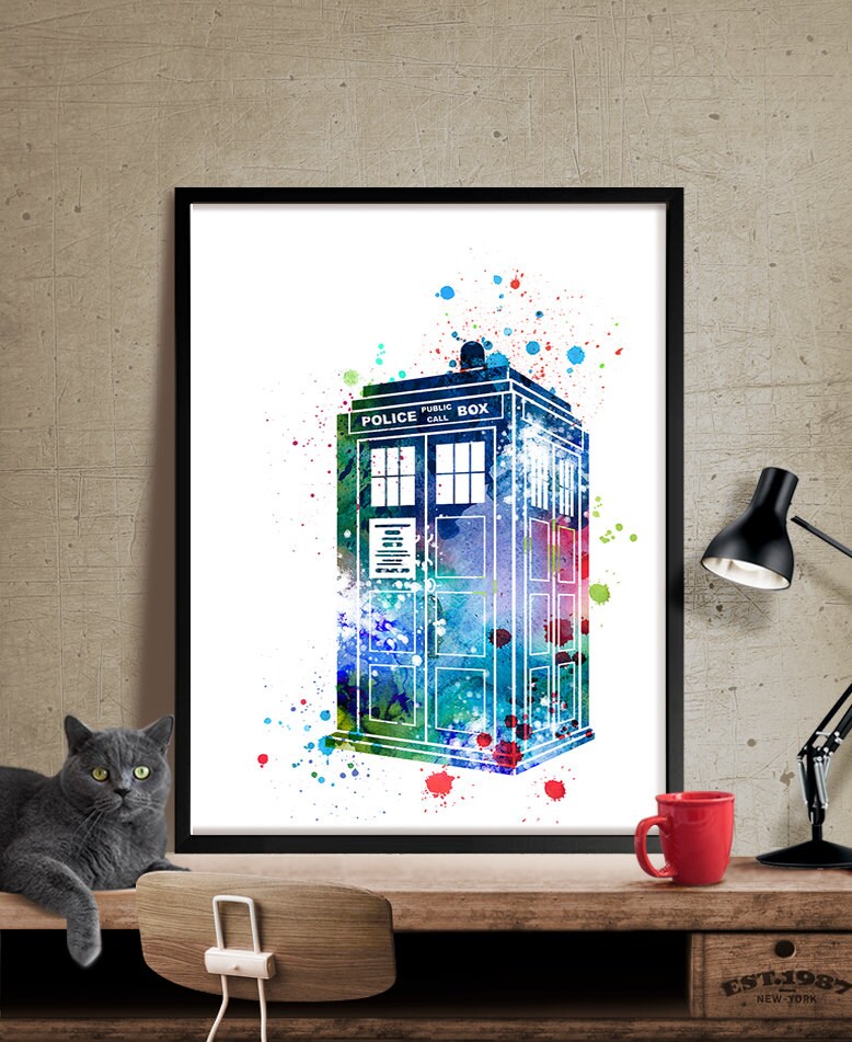 Tardis From Dr Who Art Doctor Wall Poster Zoom