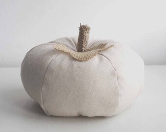 Fabric Pumpkin Burlap Hessian Autumn Fall Thanksgiving Gourd