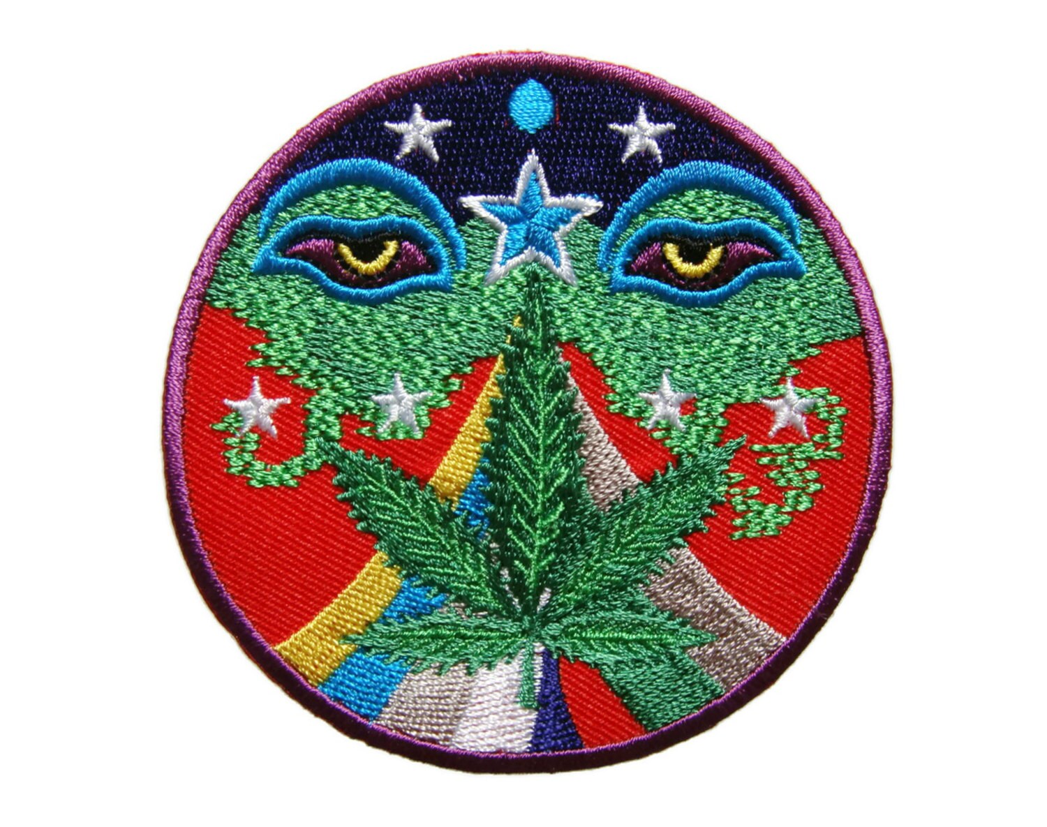 Buddha Buddhist Monk Star Peace Sign Aum Om Yoga Cannabis Leaf