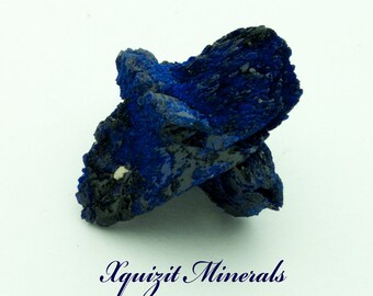 Azurite, Twinned Crystals, RARE, Liufengshan Mine, Anhui, China (BX412018)