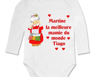 Best Grandma... personalized with name baby Bodysuit