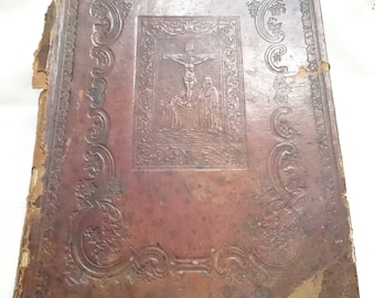 Antique Russian Liturgical Book Church's "Monthly" Month of February 19th century.