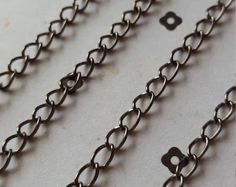 10 FT. Gunmetal chain 3.5x5mm
