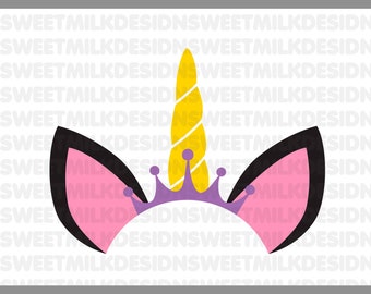 Unicorn SVG, Unicorn head Svg, Unicorn Clip Art, Unicorn Face SVG, Cute Unicorn SVG, Cricut, Silhouette Cut File Chevrons dxf eps jpg craft