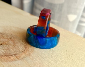Two-tone acrylic ring
