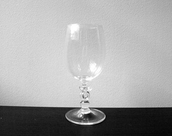 Blown Glass Goblet Stemware - Wine Glass - Clear