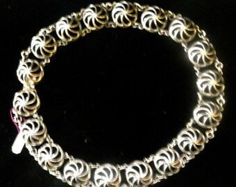A Sterling Napier bib necklace ,modernist with beautiful whimsy