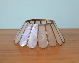Vintage Capiz shell light shade small