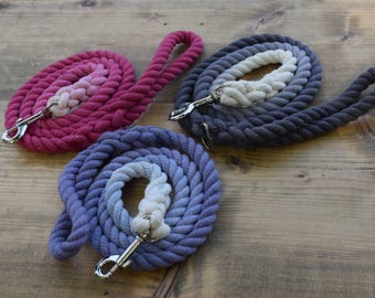 Ombre Rope Dog Leash- Custom