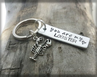 You're my lobster keyring, husband gift, girlfriend gift, boyfriend gift, friend gift, couples gift, lobster keyring, personalised keyring
