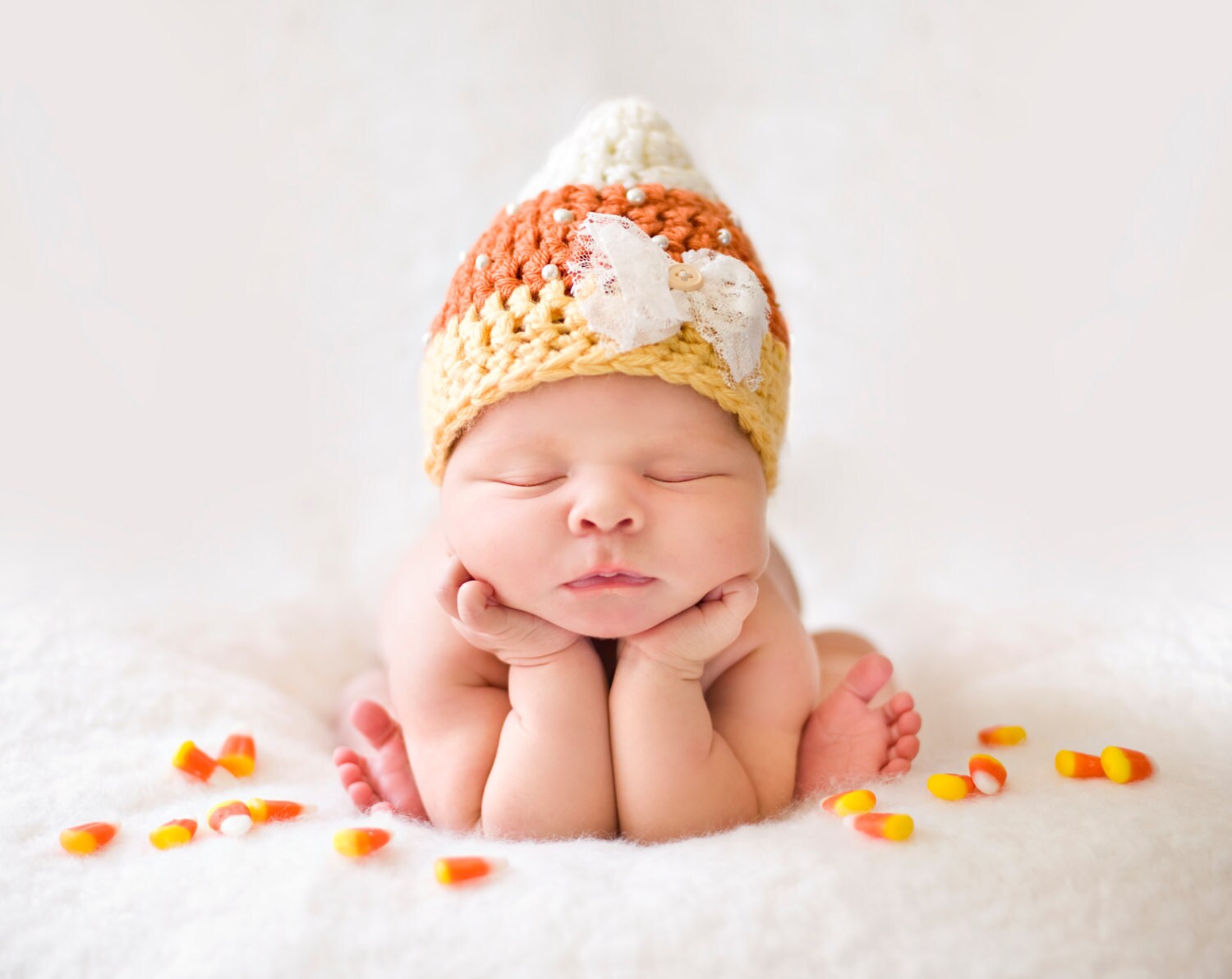 Baby Candy Corn Hat Fall Autumn Hat Halloween Hat
