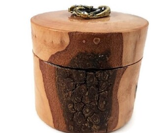 Hand turned lidded box