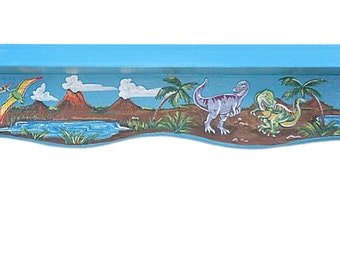 Hand Painted Dinosaur Shelf EXCLUSIVE DESIGN