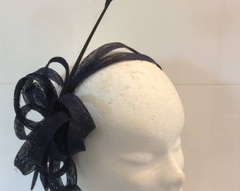 Dewey - headband - headband of ceremony Blue Navy