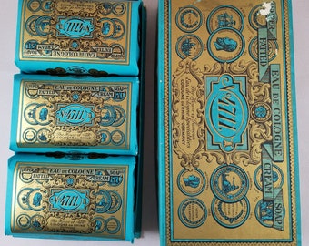 Three Vintage Bars of 4711 Soap in Original Box 1960s