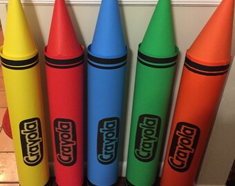Five Piece Jumbo Crayola Crayons