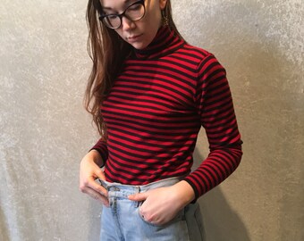 Vintage Stripped Turtleneck