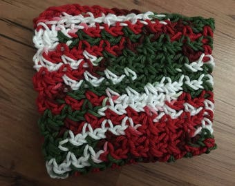 ONE crochet 100% cotton dishcloth/washcloth(012)