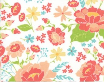 Lulu Lane ~ Main White by Corey Yoder ~ Moda fabrics .. 29020 11 ~ By the Yard
