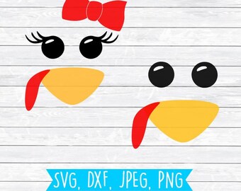 Turkey SVG, Turkey DXF, Thanksgiving SVG bundle, Turkey Face Svg, Turkey Svg, Silhouette, Cricut, Cut File, Girl Turkey Face,Boy turkey Face