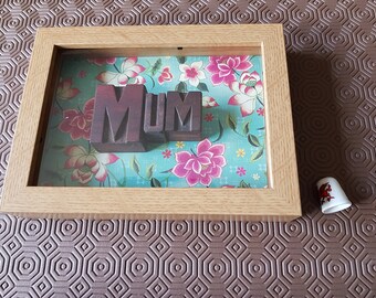 Letterpress Letters - Mum
