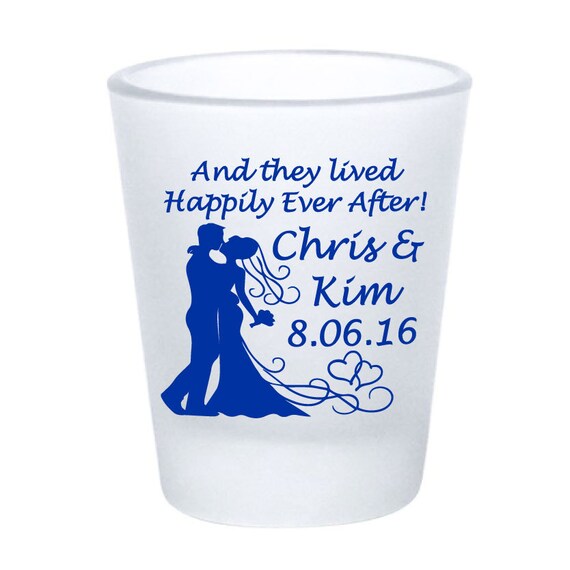 Wedding Favors Personalized Frosted Shot Glasses And they