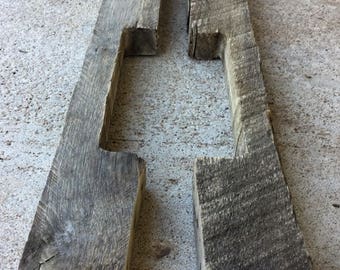 Reclaimed Pallet 2x4's Set of Two - Reclaimed Wood Boards - Reclaimed Lumber - Dismantled Pallet Wood