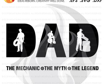 Digital File, Fathers Day Mechanics Gift, Mechanic, Dad, Automotive, Wrench, Mechanic SVG, Mecanic Decal Art