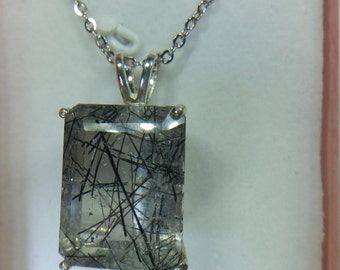 Tourmilated Quartz Pendant