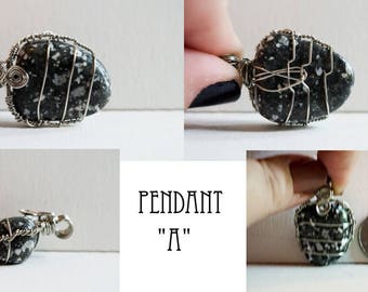 Guinea Fowl Jasper Pendant