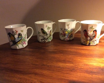 Song Bird Mugs - Set of 4