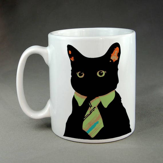 Business Cat Internet Meme Coffee Mug Tea Cup Reddit 4Chan