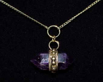 Double Terminated Amethyst Pendant