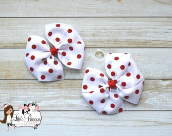 Pinwheel Hairbows, Pig tails Bows, Pig Tails Hair Bows
