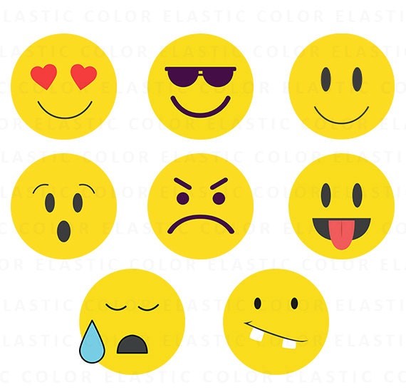 Emoji SVG files emoji clipart smiley face digital