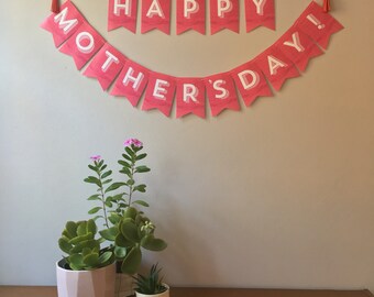 HAPPY MOTHER'S DAY! Bunting (Magenta)