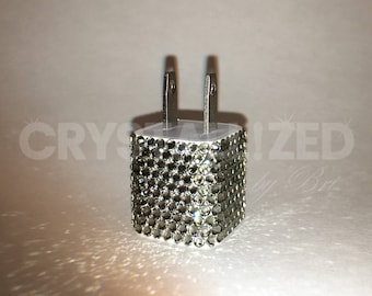 Custom Crystallized iPhone USB Wall Outlet Charger Bling with Swarovski Crystals - CRYSTALL!ZED by Bri