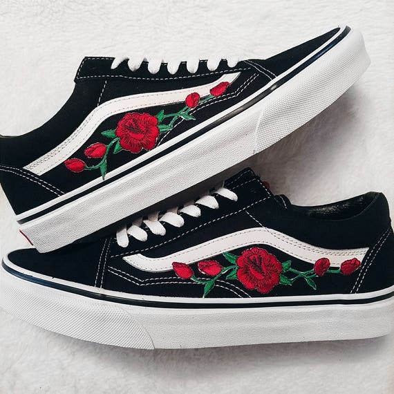 scarpe vans con rose